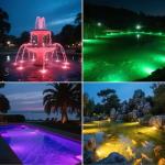 T-SUN RGB Solar Underwater Pond Lights, 3-in-1