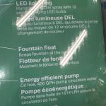 Smartpond Color Changing Floating Fountain - 16 Colors