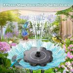 Solar Flower Fountain with Pump