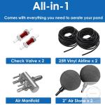 Koi Pond Aerator for Ponds Up to 1500 Gallons