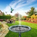 AISITIN Solar Fountain Pump for Bird Baths