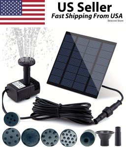 Solar Floating Fountain Pump for Bird Baths