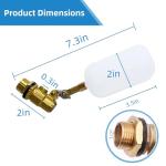 Brass Water Float Valve Set with Adjustable Arm