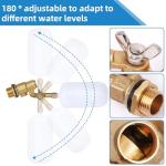 Brass Water Float Valve Set with Adjustable Arm
