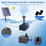 Solar Fountain Pump for Bird Bath & Pond