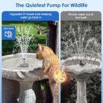 Solar Fountain Pump for Bird Bath & Pond