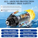 Floating Pond Fountain Aerator with RGB LED Lights