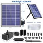 Solar Fountain Pump for Bird Bath & Pond