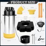 Floating Pond Fountain Aerator with RGB LED Lights