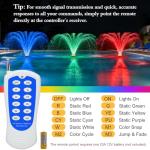 Floating Pond Fountain Aerator with RGB LED Lights