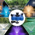 Floating Pond Fountain Aerator with LED Lights