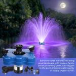Floating Pond Fountain Aerator with LED Lights
