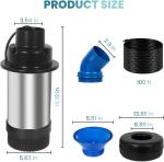 15000GPH Floating Pond Aerator Pump with Cord