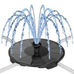 Solar Fountain Pump with 6 Nozzles and Spray Options