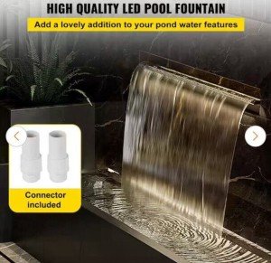 Vevor LED Waterfall Spillway Kit for Pools