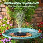 Solar Floating Fountain with 6 Nozzles for Ponds