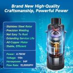 1HP Pond Fountain Aerator with 15000 GPH Pump