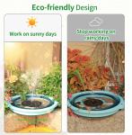 Solar Floating Fountain with 6 Nozzles for Ponds