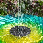 Solar Floating Fountain with 6 Nozzles for Ponds