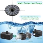 Solar Floating Fountain with 6 Nozzles for Ponds