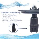 1 HP Aerating Pond Fountain with LED Lights