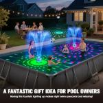 ChlorStar Rechargeable Floating Pool Fountain with Lights