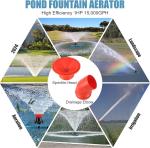 1HP Floating Pond Fountain Aerator with Timer