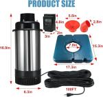 1HP Floating Pond Fountain Aerator with Timer