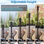 Small Black Plastic Fountain Nozzle 1/2