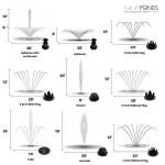 1.2 HP Floating Fountain with Lights and Aerator