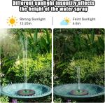 Large Solar Pool Fountain with Light Show