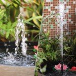 Small Black Plastic Fountain Nozzle 1/2
