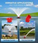 15,000 GPH Floating Pond Fountain Aerator Pump