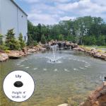 1/2 HP Aerating Pond Fountain with LED Lights