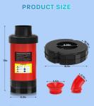 15,000 GPH Floating Pond Fountain Aerator Pump