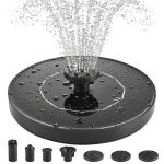 Solar Bird Bath Fountain Pump with 6 Nozzles