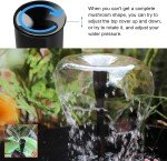Small Black Plastic Fountain Nozzle 1/2