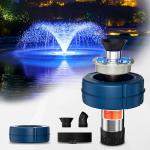 15000 GPH Floating Pond Aerator with LED Lights