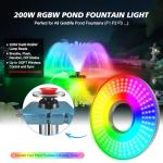 RGBW LED Pond Fountain Light with Power Cord