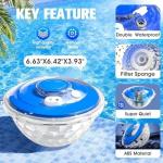 Large Solar Fountain with Light Show and Anchor