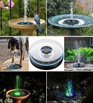 Solar Floating Fountain with Colorful Lights