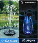 Solar Floating Fountain with Colorful Lights
