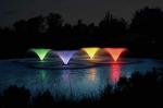 Kasco VFX Series 3/4 HP Pond Fountain with RGB Lights