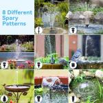 Solar Water Pump with Battery Backup and Nozzles