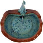 Sunnydaze Fish Glazed Ceramic Outdoor Fountain
