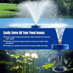 RGB LED Aerating Pond Fountain with Remote Control