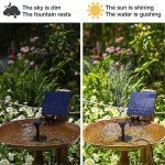 AISITIN Solar Water Fountain with 6 Nozzles