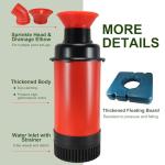 1HP Floating Pond Fountain Aerator Pump, 15000 GPH