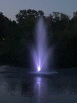 FM-8000 Floating Pond Fountain with White Lights