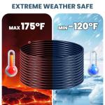 125FT Self Sinking Pond Hose with Clamps